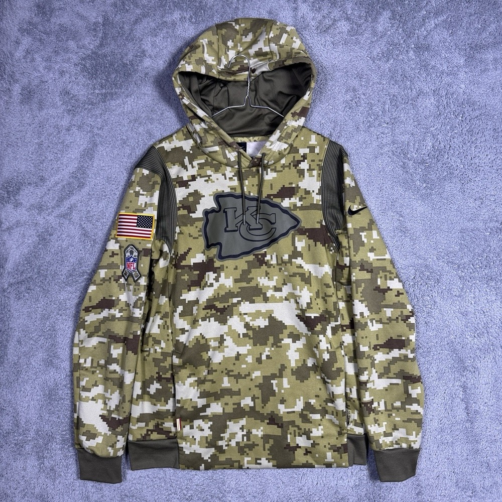 Kansas City Chiefs Salute To Service Hoodie Mens S Nike On Field Dri Fit Coaches